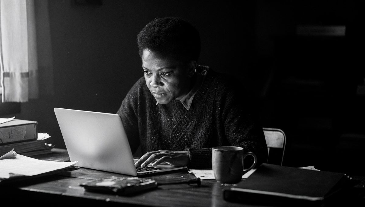 Remote worker giving feedback in remote team setting alone