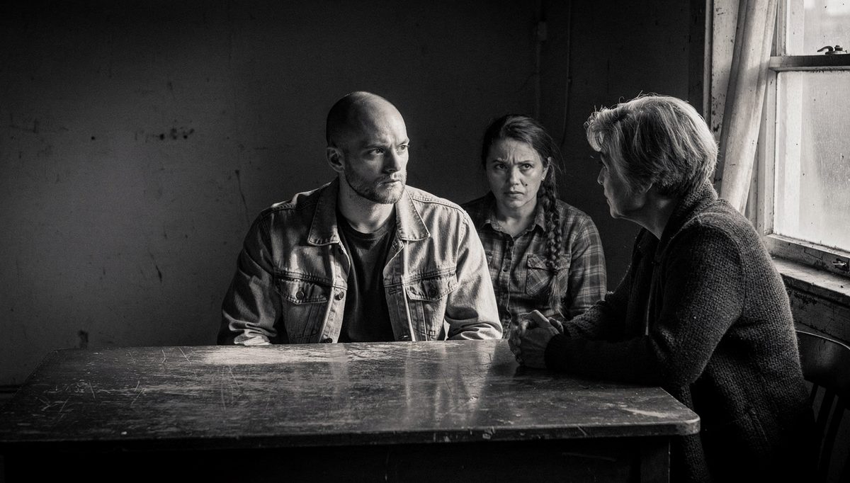 Three colleagues in tense discussion fostering team synergy together