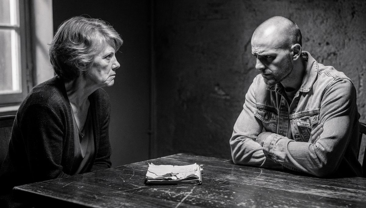 Two people in tense confrontation illustrating confronting toxic traits