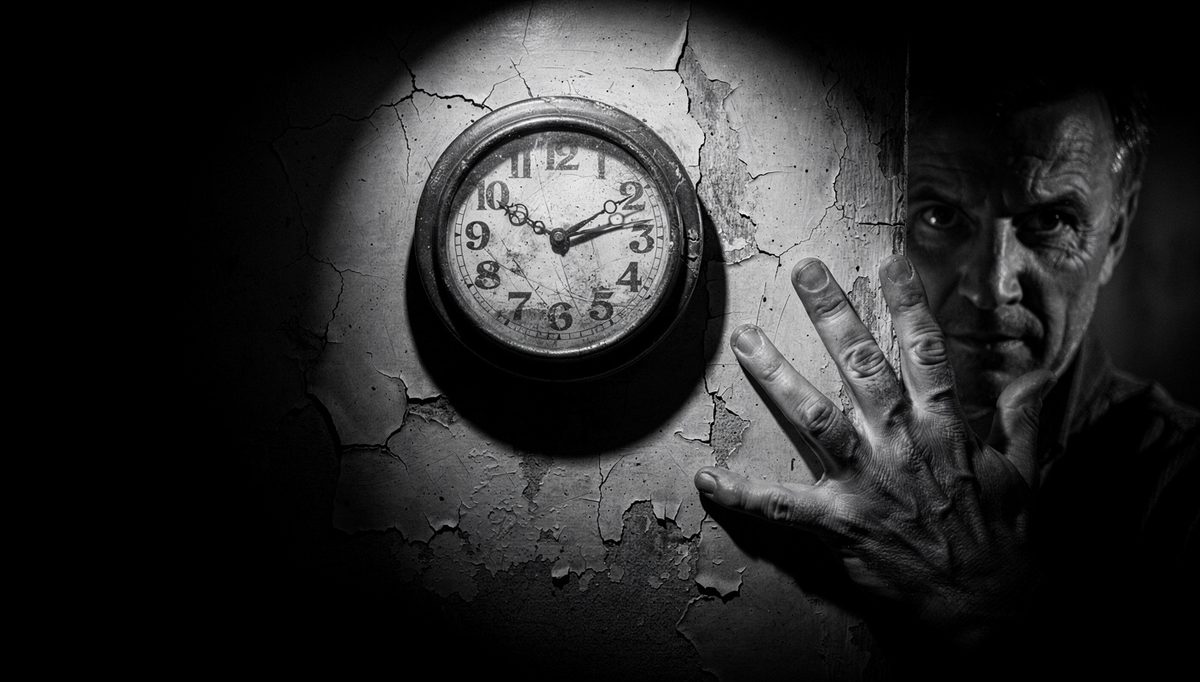 Clock face on cracked wall illustrating mediation timing mistakes