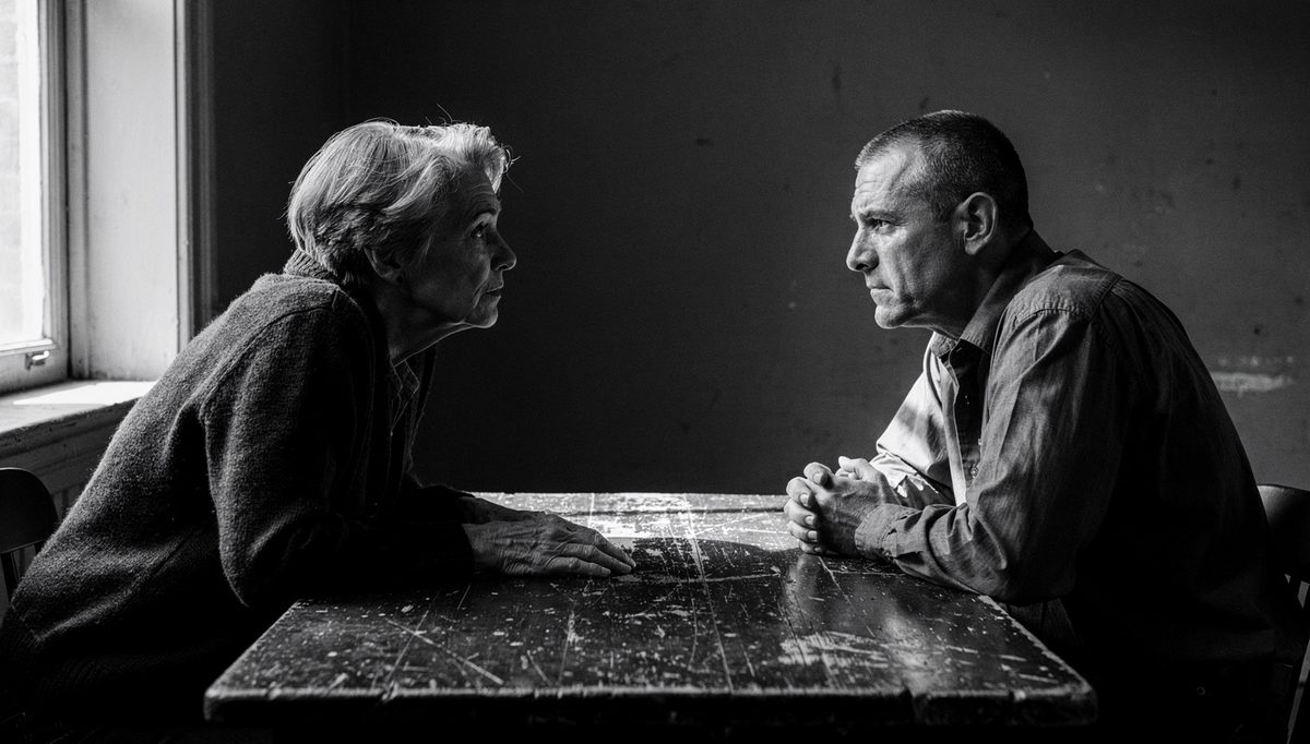 Two people in tense conversation about toxic traits explained