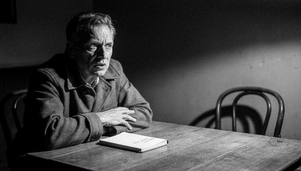Man alone at table showing rehearsal trap signs blocking team synergy