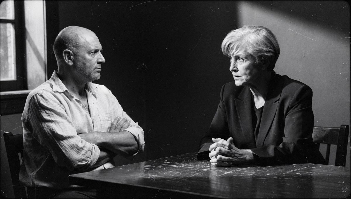 Two people in tense conversation illustrating toxic traits conversations