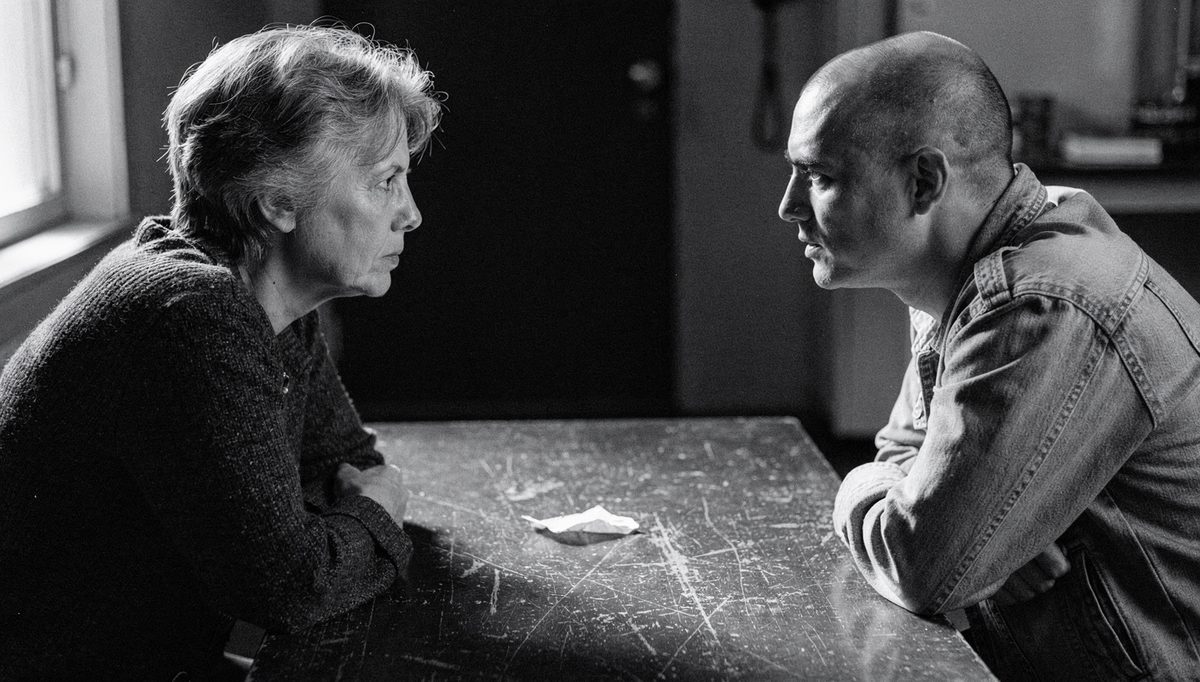 Two people facing each other before confronting toxic traits conversation