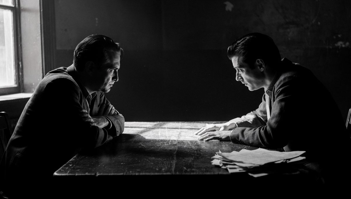 Two colleagues in a stalled conversation using the D.E.A.L. method