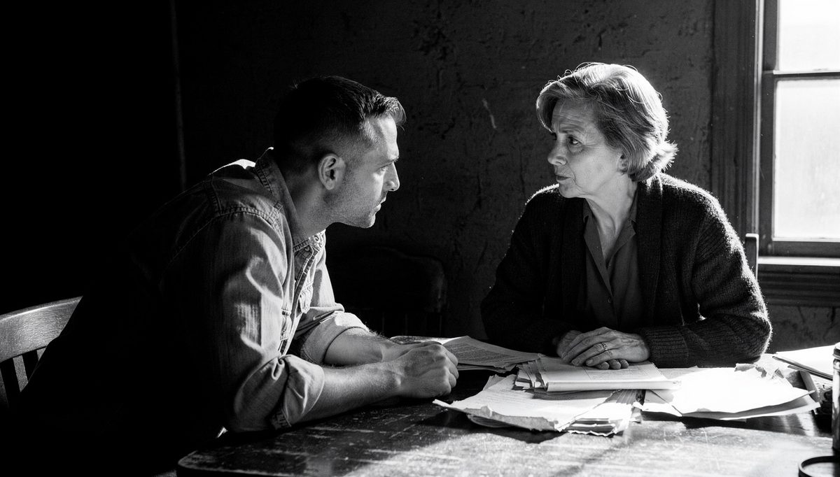 Two colleagues in focused conversation showing team synergy benefits