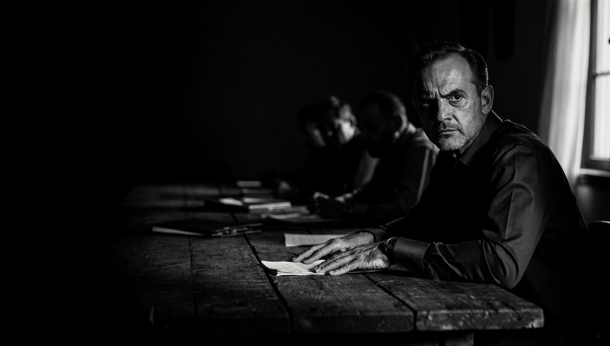 Man at meeting table, amygdala hijacking icebreakers moment captured