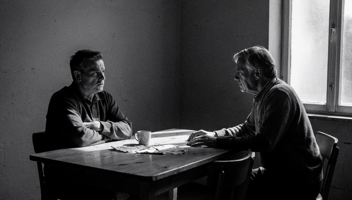 Two professionals in conversation, illustrating slow icebreaker self-disclosure